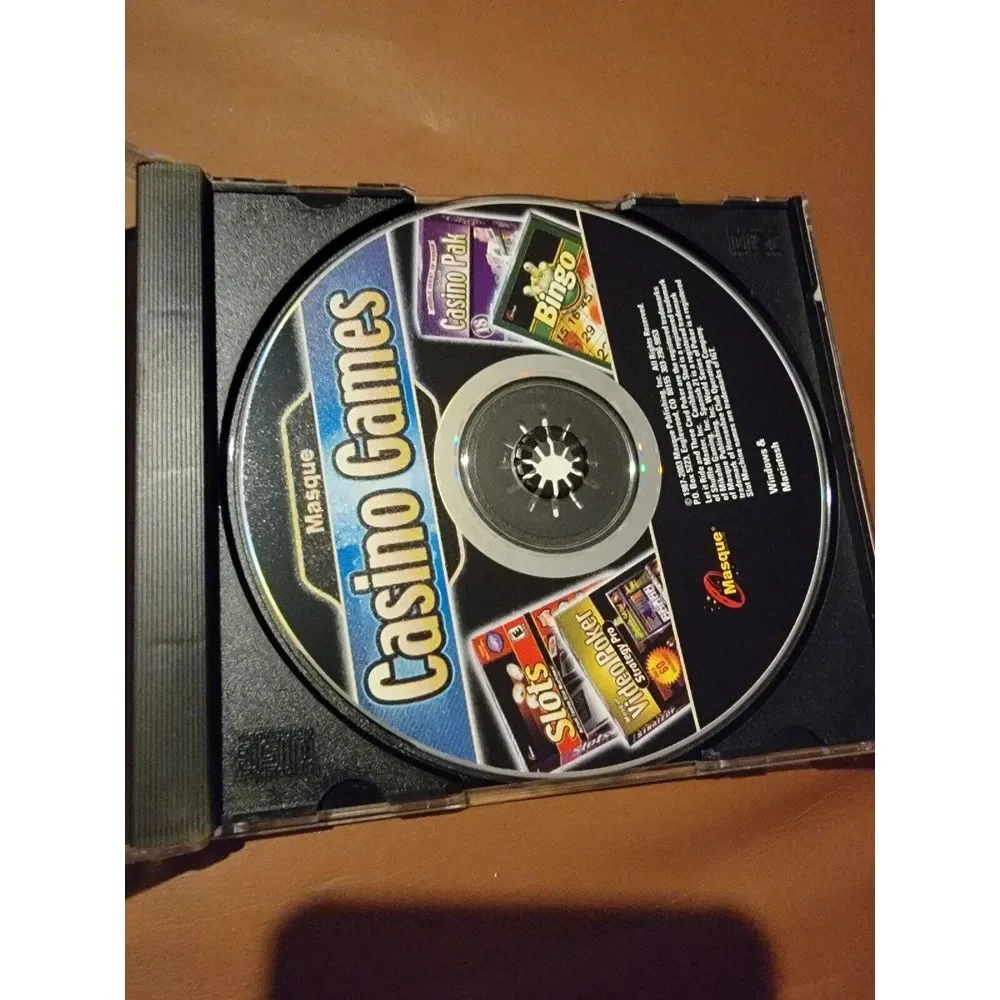 Masque Casino Game (PC, 2003, E) RETRO VIDEO GAME - COMPLETE w MANUAL‎